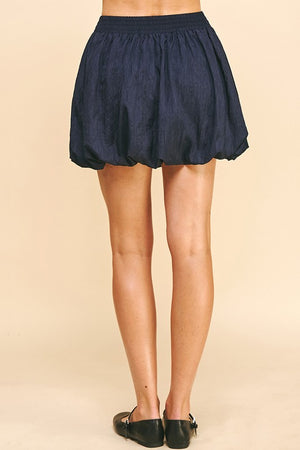 Bubble Hem Mini Skirt