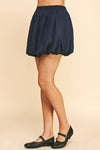 Bubble Hem Mini Skirt