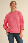 Textured 3/4 Sleeve top