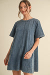 Denim Dress w/ pocket detail