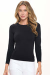 Seamless Round Neck Long Sleeve Top ONE SIZE