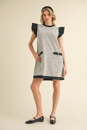 Tweed Shift Dress