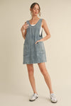 Denim Buckle Overall Dress