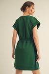 Luxe Knit Front Tie Dress
