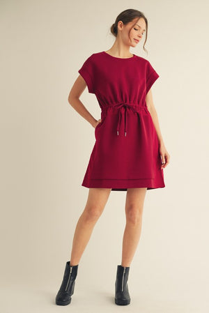 Luxe Knit Front Tie Dress