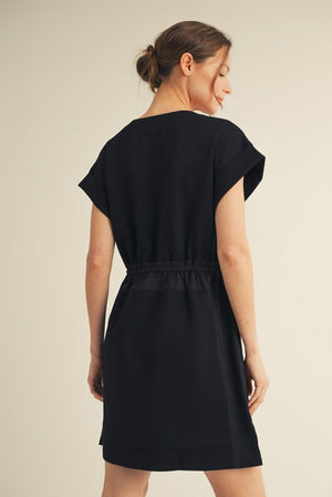 Luxe Knit Front Tie Dress