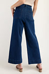 Wide Leg Dark Denim Pants