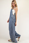 Mineral Wash Wide Leg Jumpsuit