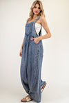 Mineral Wash Wide Leg Jumpsuit