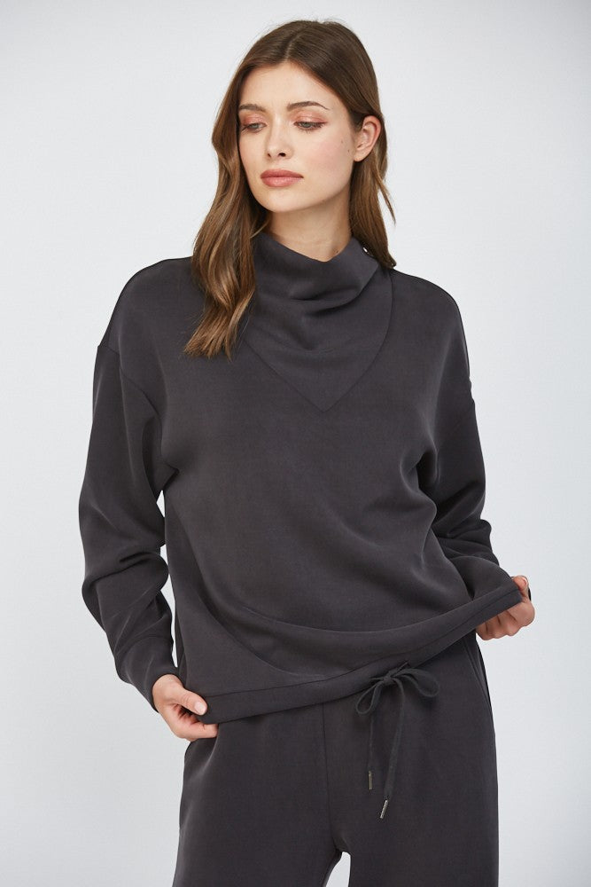 Fate Modal Blend Cowl Neck Pullover