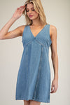 Denim Sleeveless Mini Dress