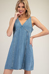 Denim Sleeveless Mini Dress