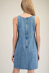 Denim Sleeveless Mini Dress