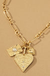 Three Heart Charm necklace