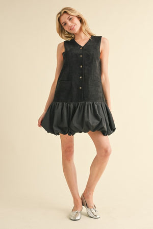 Button up bubble dress