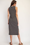 Stripe Casual Midi