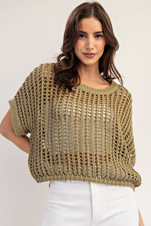 Crochet Knit Sweater