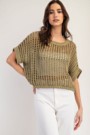 Crochet Knit Sweater