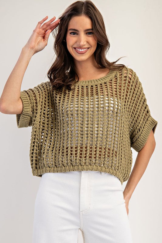 Crochet Knit Sweater