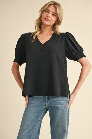 Elevated Vneck Blouse