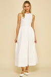 Mixed Media White Maxi