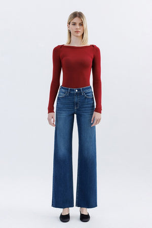Vervet Aileeah/Kate Wide Leg Dark Wash