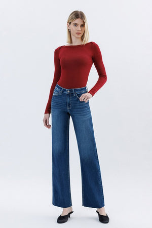 Vervet Aileeah/Kate Wide Leg Dark Wash
