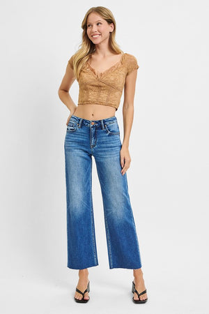 Risen Mid Rise Tummy Control Straight