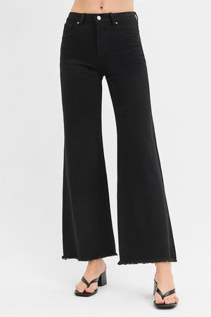 Risen Tummy Control Black Wide Leg