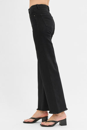 Risen Tummy Control Black Wide Leg