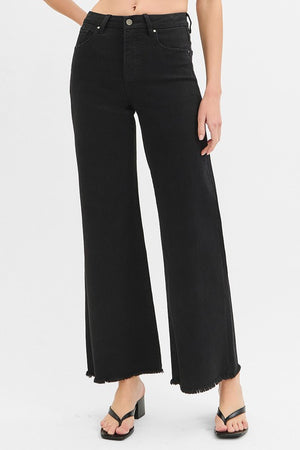 Risen Tummy Control Black Wide Leg