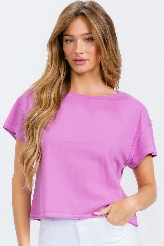 Raw Hem Tee