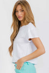 Raw Hem Tee