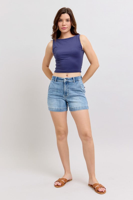 Judy Blue Trouser Denim Shorts