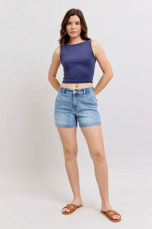 Judy Blue Trouser Denim Shorts