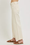 Risen Tummy Control Wide Leg Crop IVORY