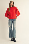 Drop Shoulder Sweater Top