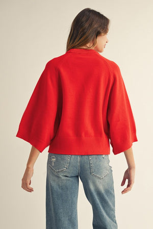 Drop Shoulder Sweater Top