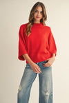 Drop Shoulder Sweater Top