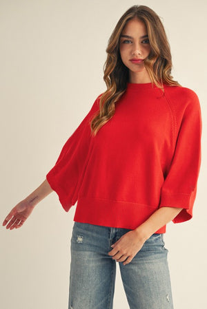Drop Shoulder Sweater Top