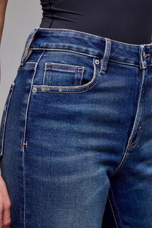 Hidden Dark Vintage Clean Stretch Dad Jean