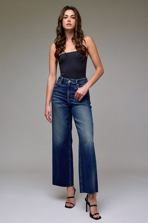 Hidden Dark Vintage Clean Stretch Dad Jean