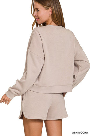Ultrasoft Sweatshirt/Shorts Lounge SET