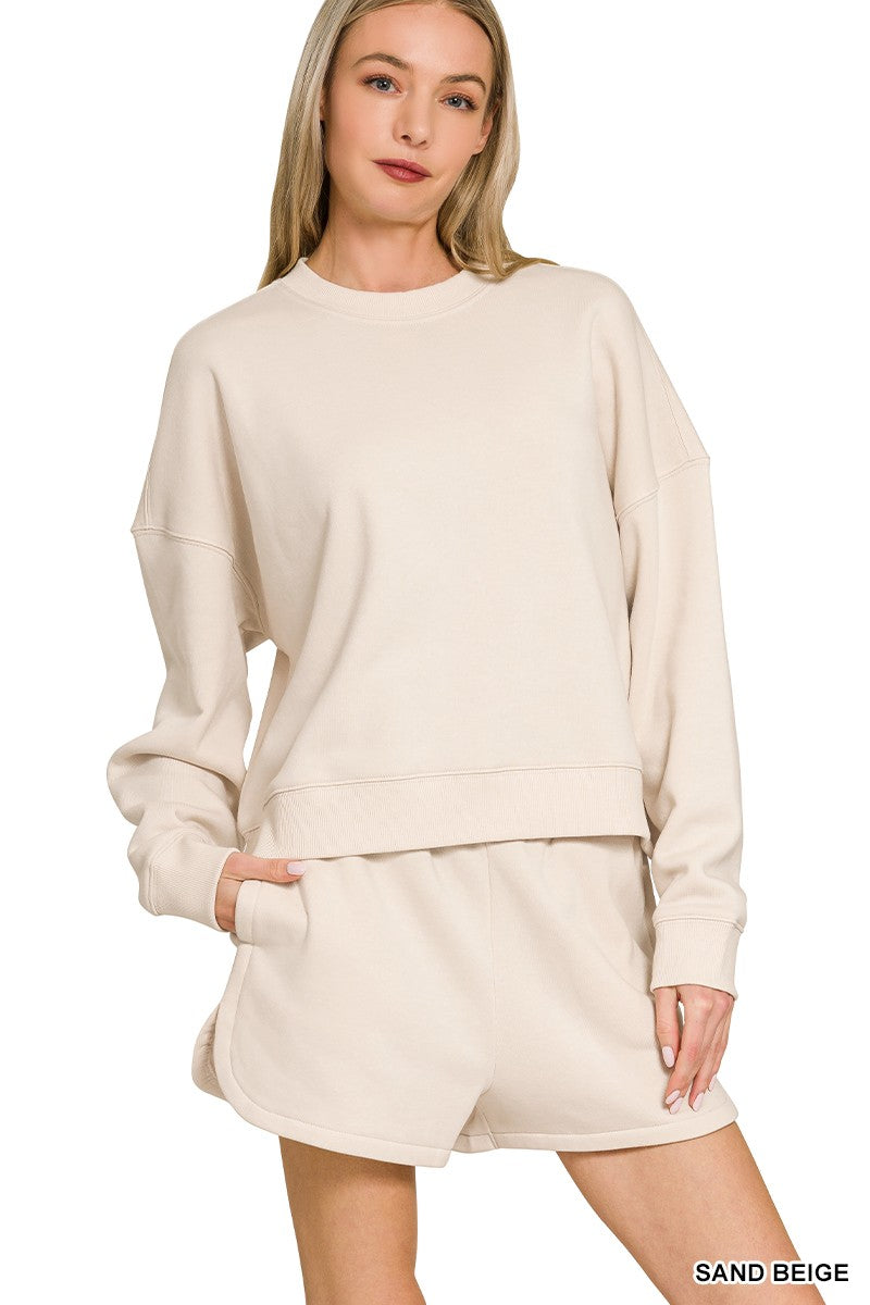 Ultrasoft Sweatshirt/Shorts Lounge SET
