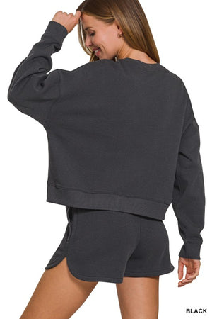 Ultrasoft Sweatshirt/Shorts Lounge SET