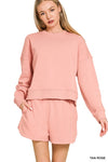 Ultrasoft Sweatshirt/Shorts Lounge SET