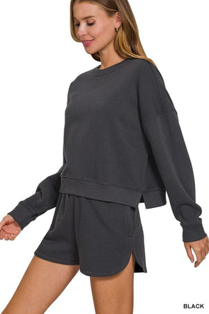Ultrasoft Sweatshirt/Shorts Lounge SET