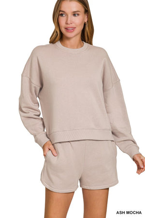 Ultrasoft Sweatshirt/Shorts Lounge SET
