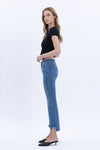 Vervet Mid Rise Step Hem Crop Flare Alison