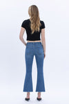 Vervet Mid Rise Step Hem Crop Flare Alison